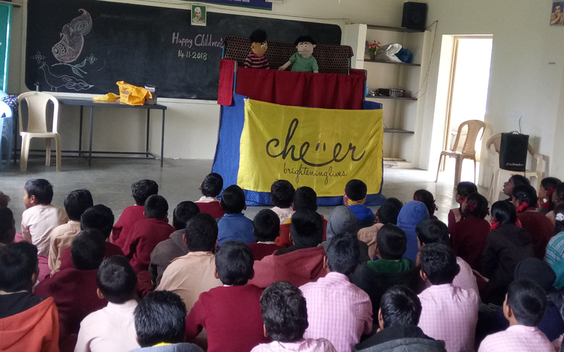 Awareness through puppet show