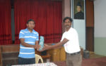 Data Support Staff Mr. Ashok was Rewarded for his Performance