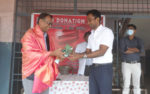 Mr. Prasanna Managing Director of Grand Palace Hotel Yercaud gifterd plant to Fr. Raj SDB