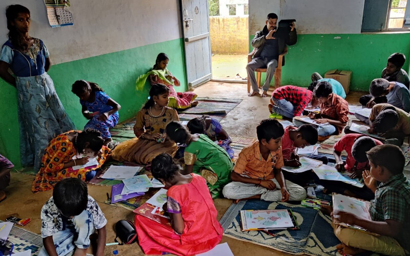 Night School Children Practising