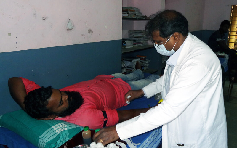 Volunteer Donated Blood