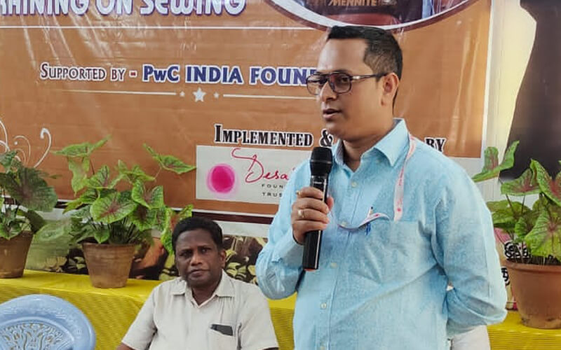 Mr. Manoj Panda, CSR & Grant Manager of DFT Addressing the Gatherings