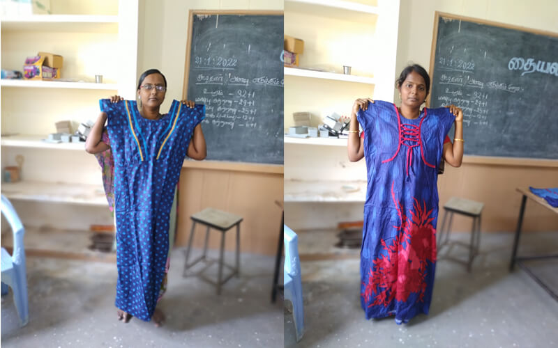 Dresses Stiched By The Beneficiaries