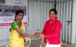 Felicitating the Chief Guest by Volunteers