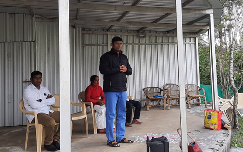 Fr. Michael addressing the Validictory Function