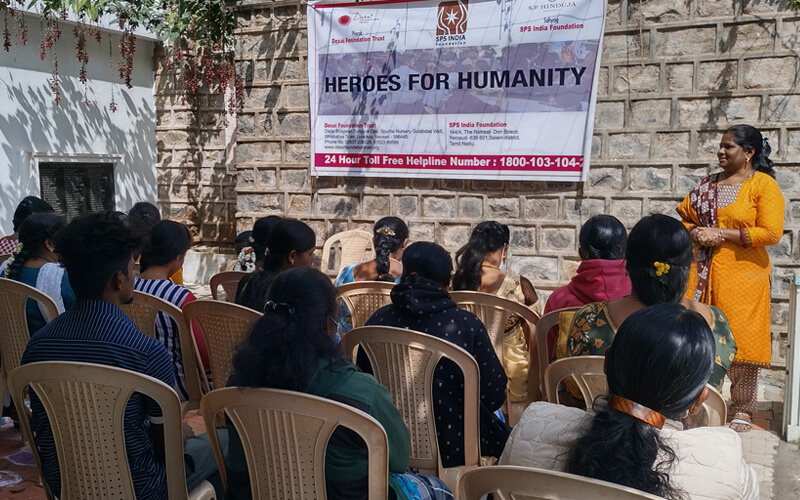 Ms. Sangeetha - Area Coordinator during the meeting session