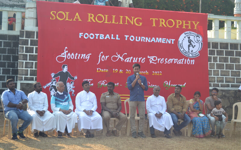 Br. George Montfort ICSE Principal Addressing The Gathering