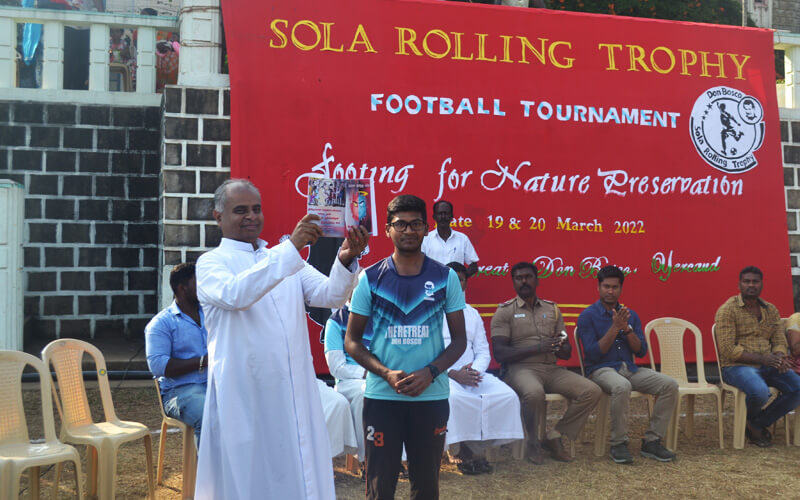 Fr. Arul Maran SDB, Published Oratory Malar During The Football Tournament