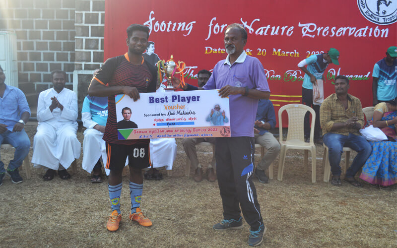 Mr. Edwin Louis Distributed Best Player of The Football Tournament 2022