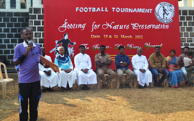 Mr. Edwin Louis National Refree Addressing The Youths