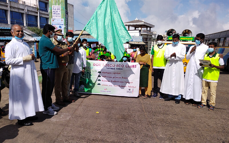 Mr. Ramachandiran Manjakuttai Panchayat President Begins The Rally