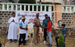 Mr. Sabapathy, Sub-Inspector, Yercaud Distributing Saplings