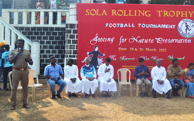 Mr. Sabapathy Sub - Inspector of Yercaud, Addressing The Gatherings