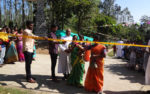 Mrs. Neela Kumar & Sugantha Cutting The Ribbon