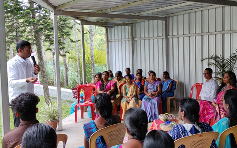 Fr. Selvakumar SDB Addressing The Gathering