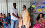Mr. Ashok Data Support Staff Felicitated Manoj Panda CSR Grant Manager